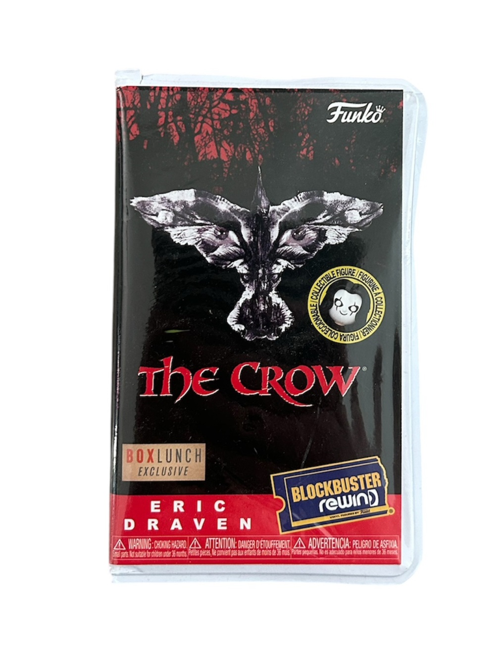 THE CROW Chase Blockbuster Rewind Collectible Funko Vinyl Figure Mini Horror VHS